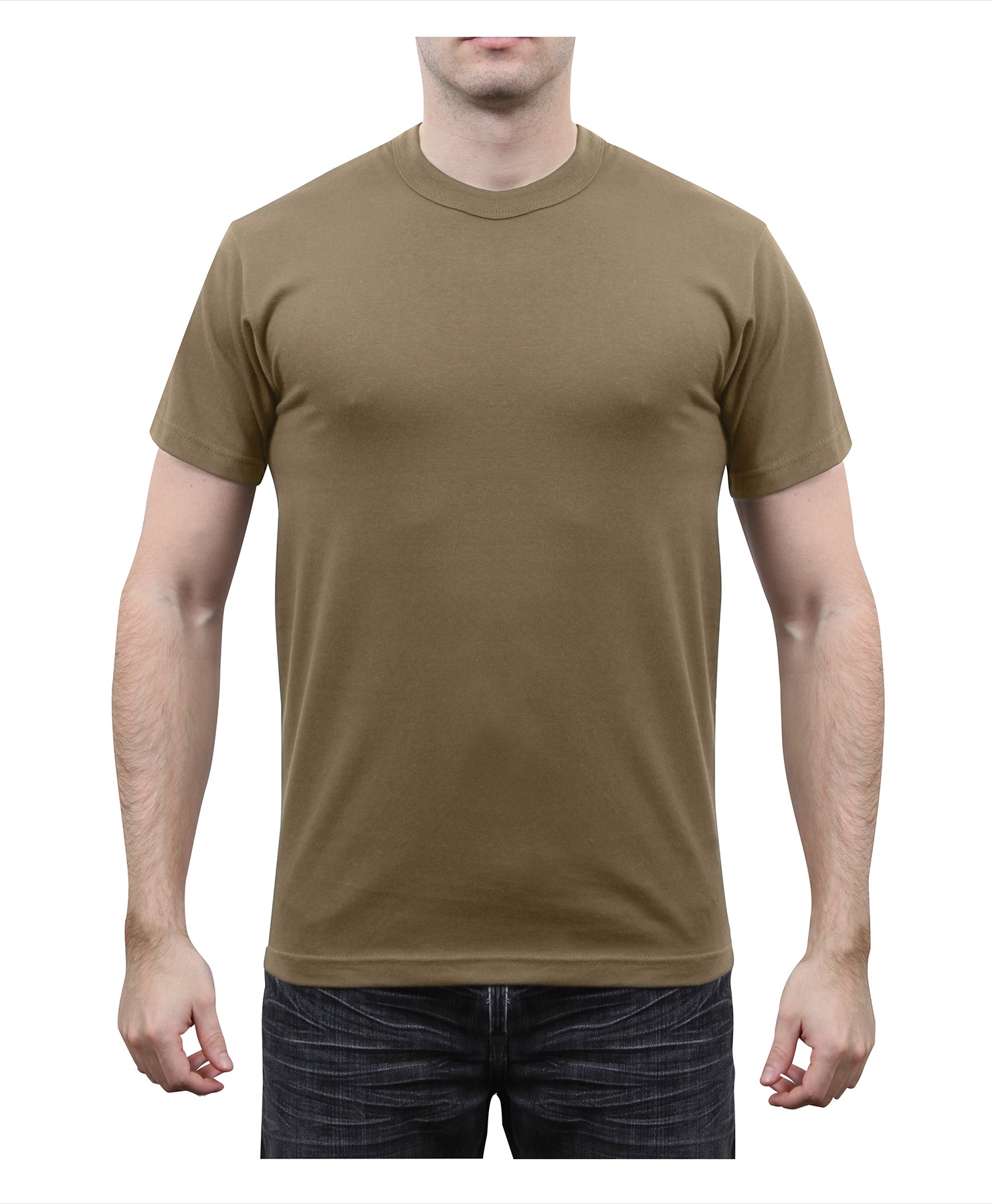 Rothco Solid Color T-Shirt with Cotton / Polyester Blend - Tactical Choice Plus