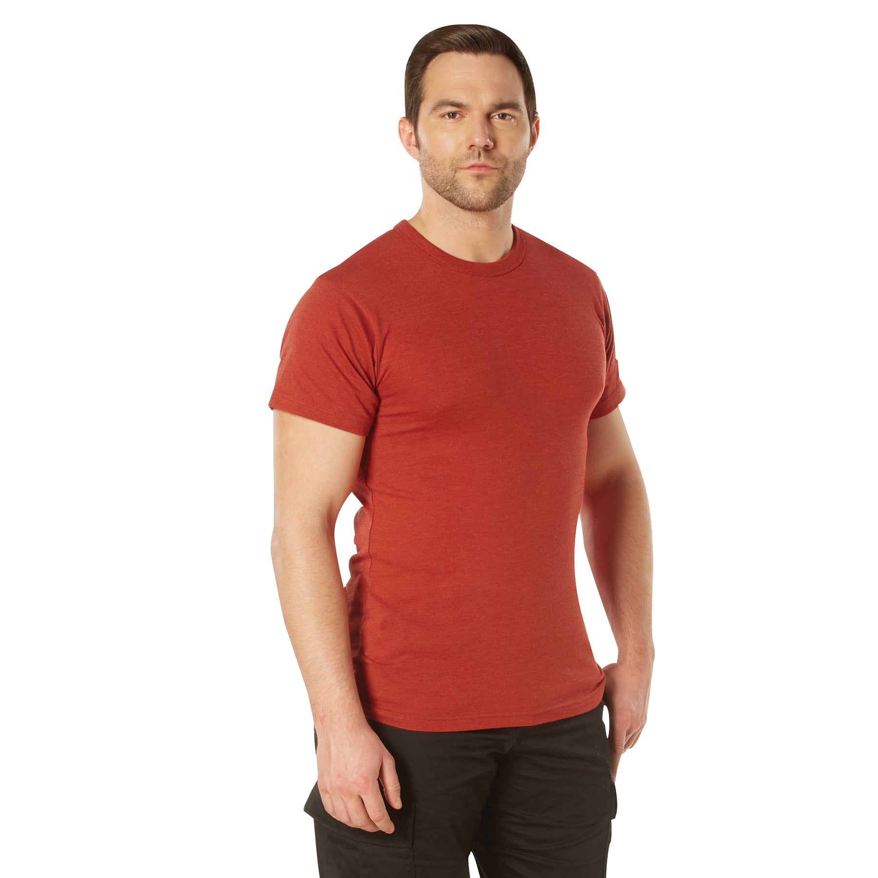 Rothco Solid Color T-Shirt with Cotton / Polyester Blend - Tactical Choice Plus