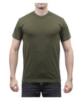 Rothco Solid Color T-Shirt with Cotton / Polyester Blend - Tactical Choice Plus