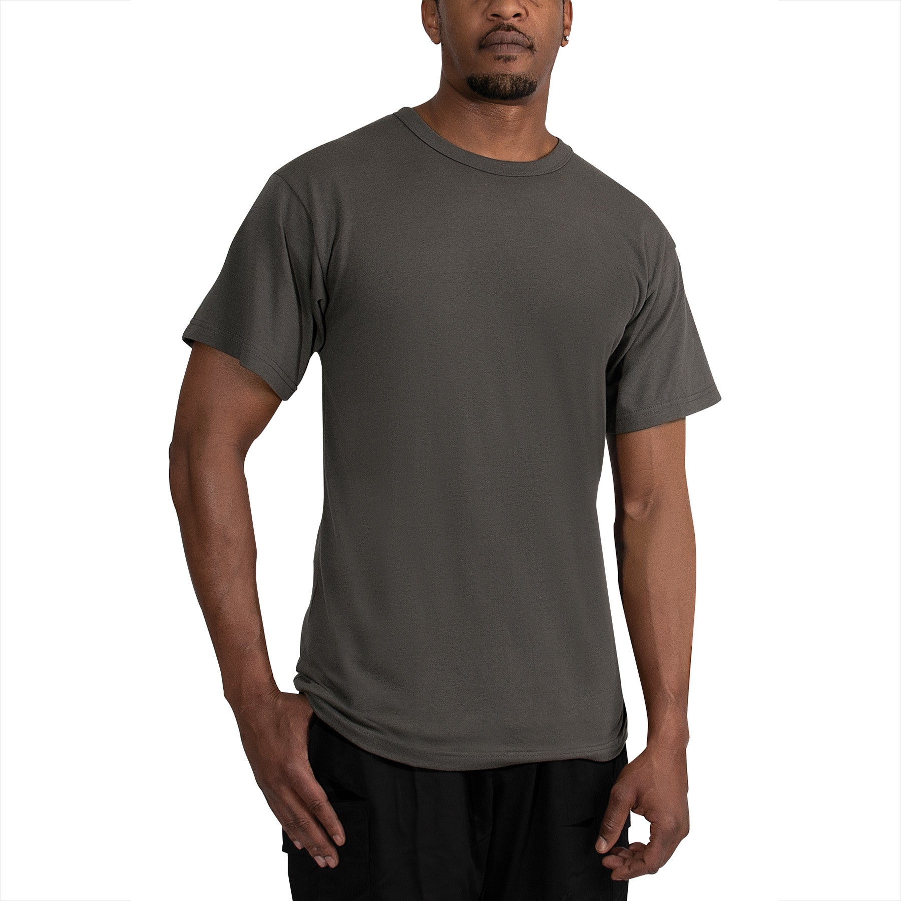 Rothco Solid Color T-Shirt with Cotton / Polyester Blend - Tactical Choice Plus