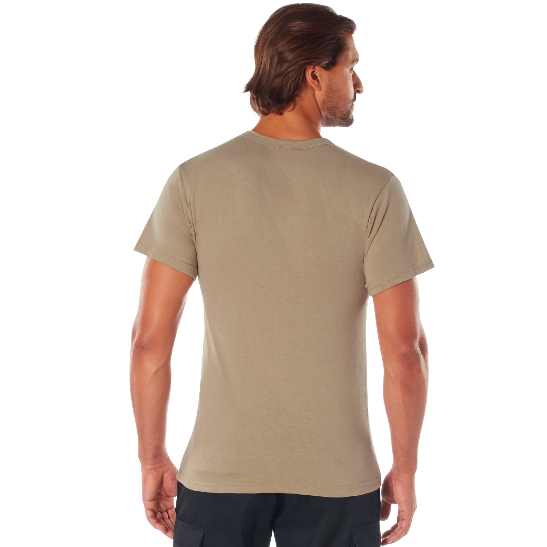 Rothco Solid Color T-Shirt with Cotton / Polyester Blend - Tactical Choice Plus