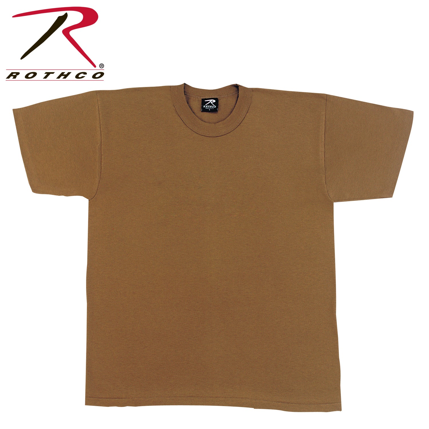 Rothco Solid Color T-Shirt with Cotton / Polyester Blend - Tactical Choice Plus