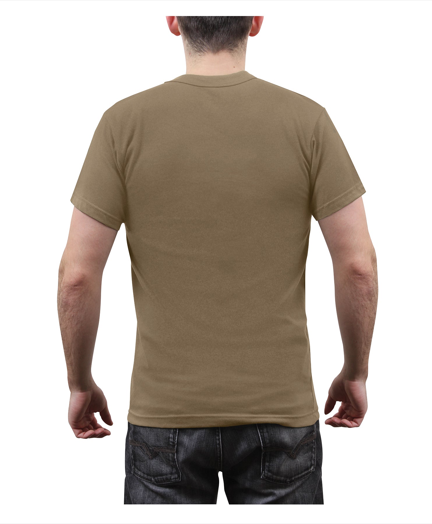 Rothco Solid Color T-Shirt with Cotton / Polyester Blend - Tactical Choice Plus