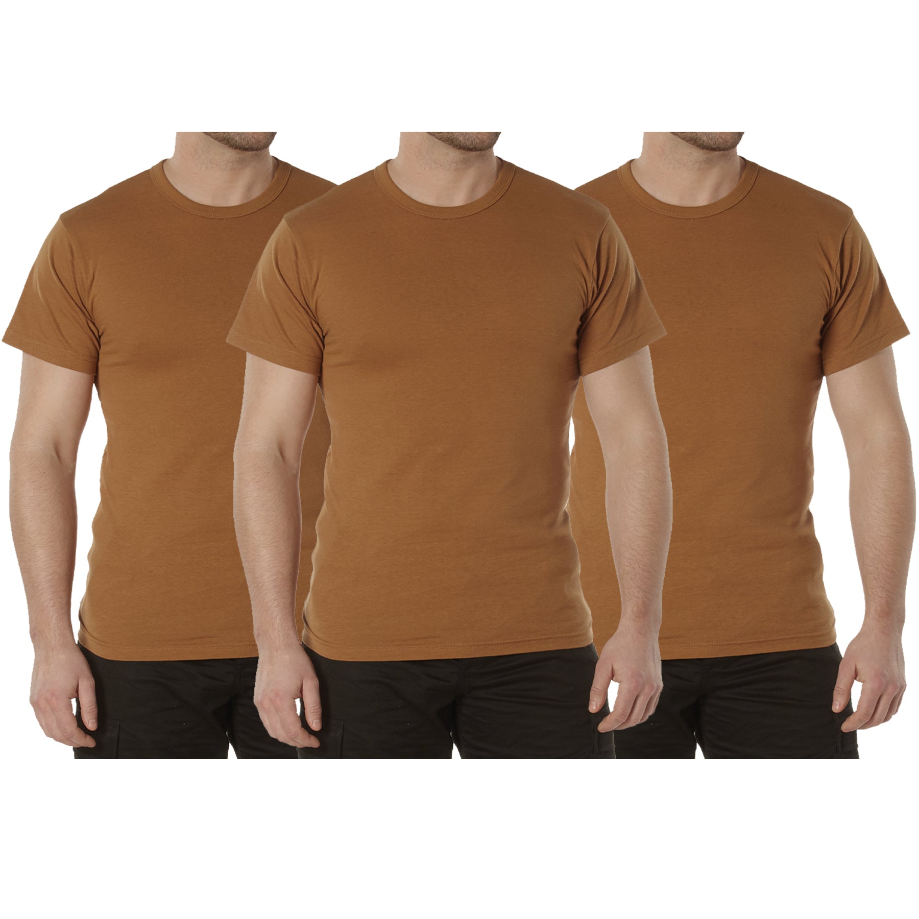 Rothco Solid Color T-Shirt with Cotton / Polyester Blend - Tactical Choice Plus