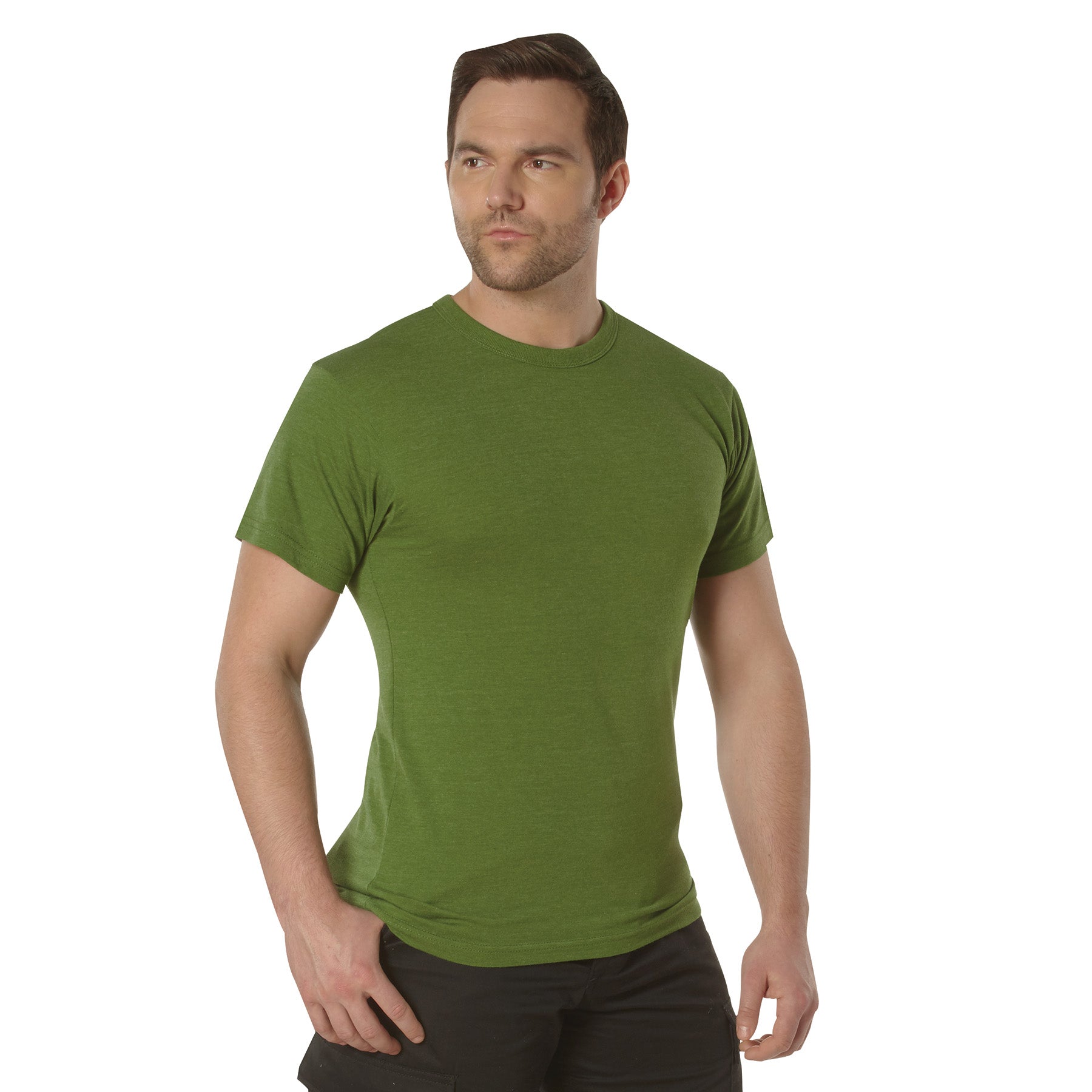 Rothco Solid Color T-Shirt with Cotton / Polyester Blend - Tactical Choice Plus