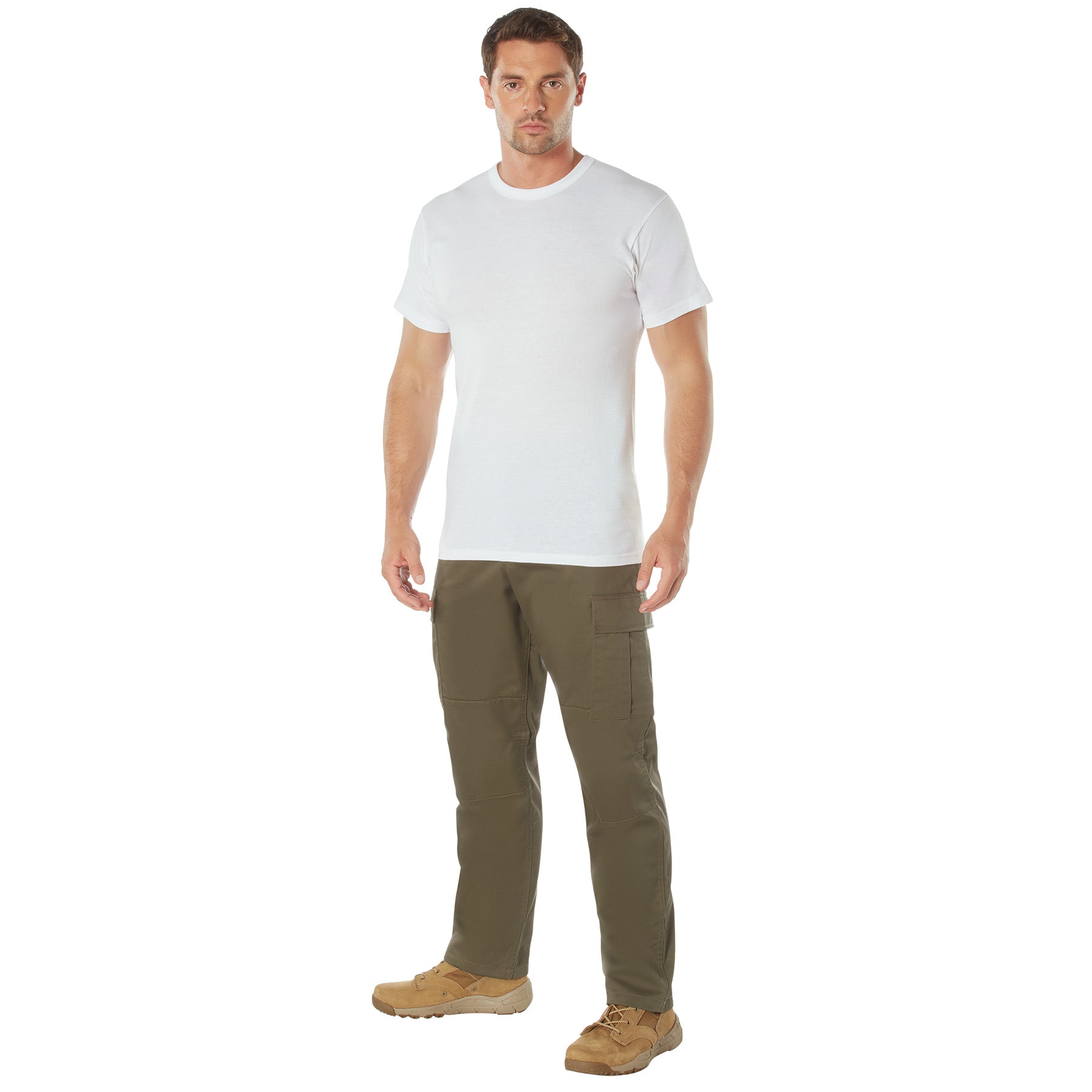 Rothco Solid Color T-Shirt with Cotton / Polyester Blend - Tactical Choice Plus