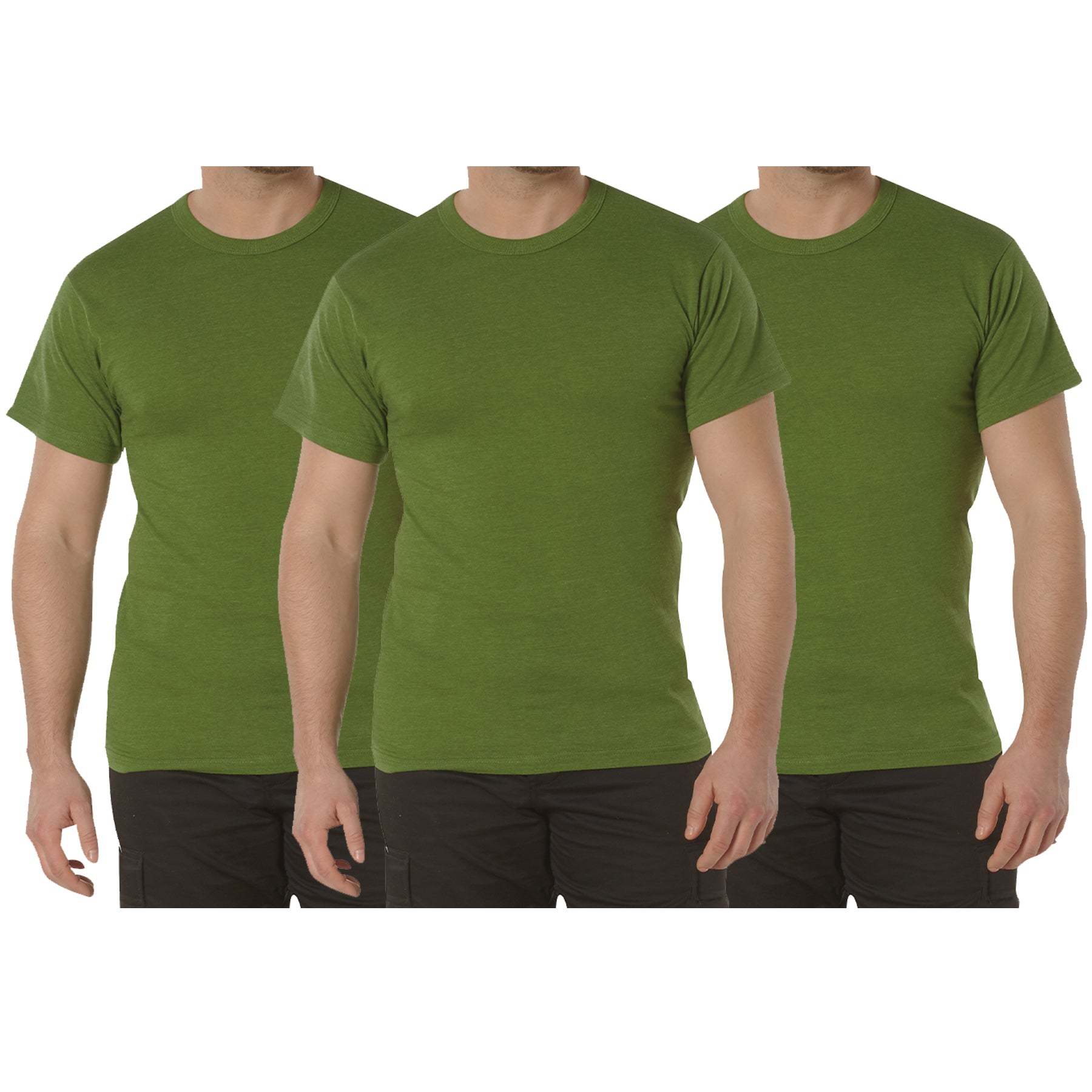 Rothco Solid Color T-Shirt with Cotton / Polyester Blend - Tactical Choice Plus