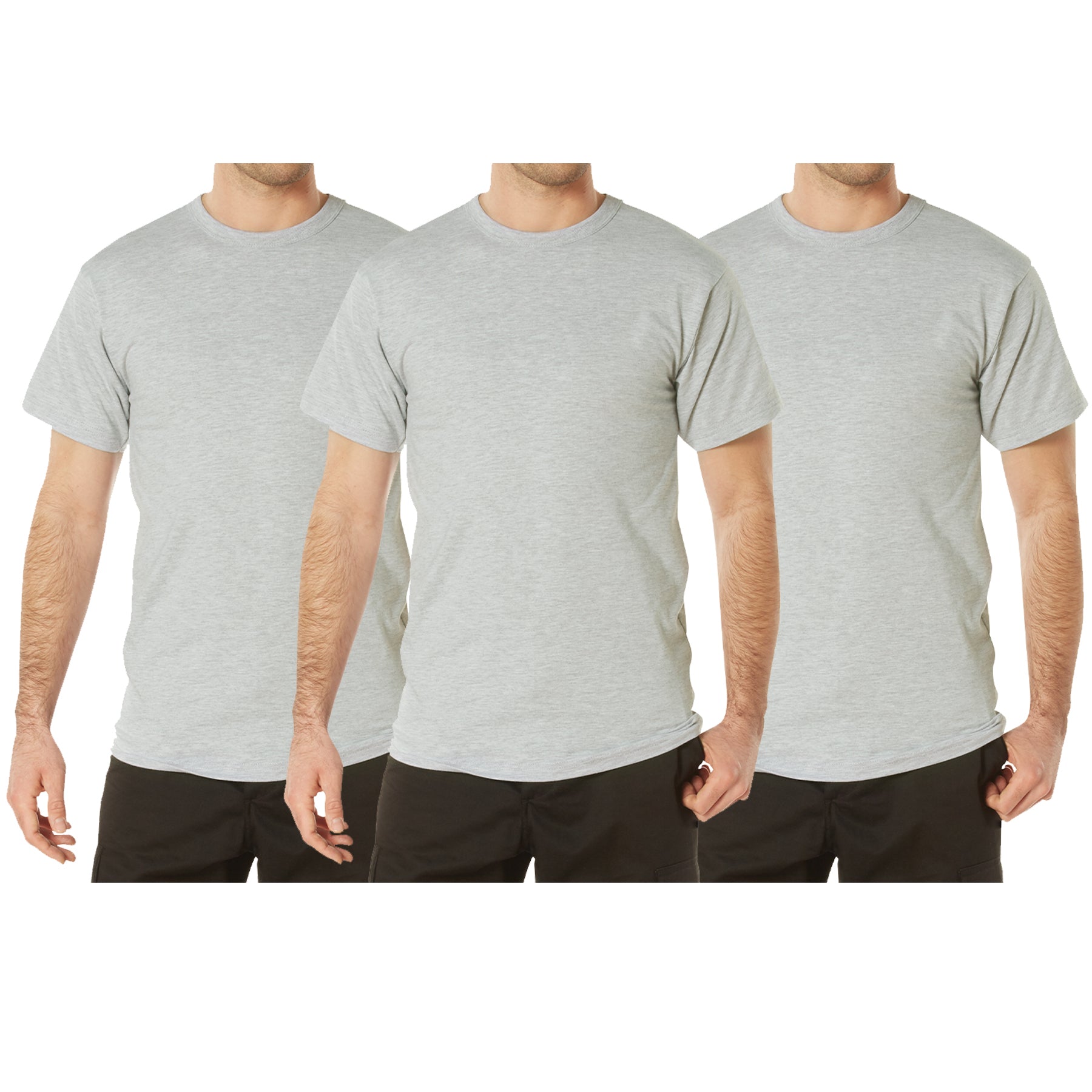 Rothco Solid Color T-Shirt with Cotton / Polyester Blend - Tactical Choice Plus