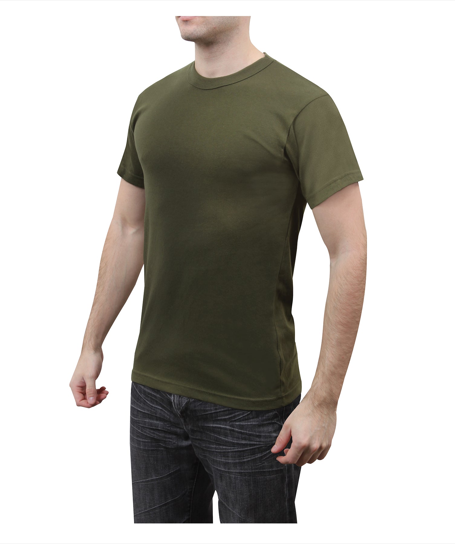 Rothco Solid Color T-Shirt with Cotton / Polyester Blend - Tactical Choice Plus