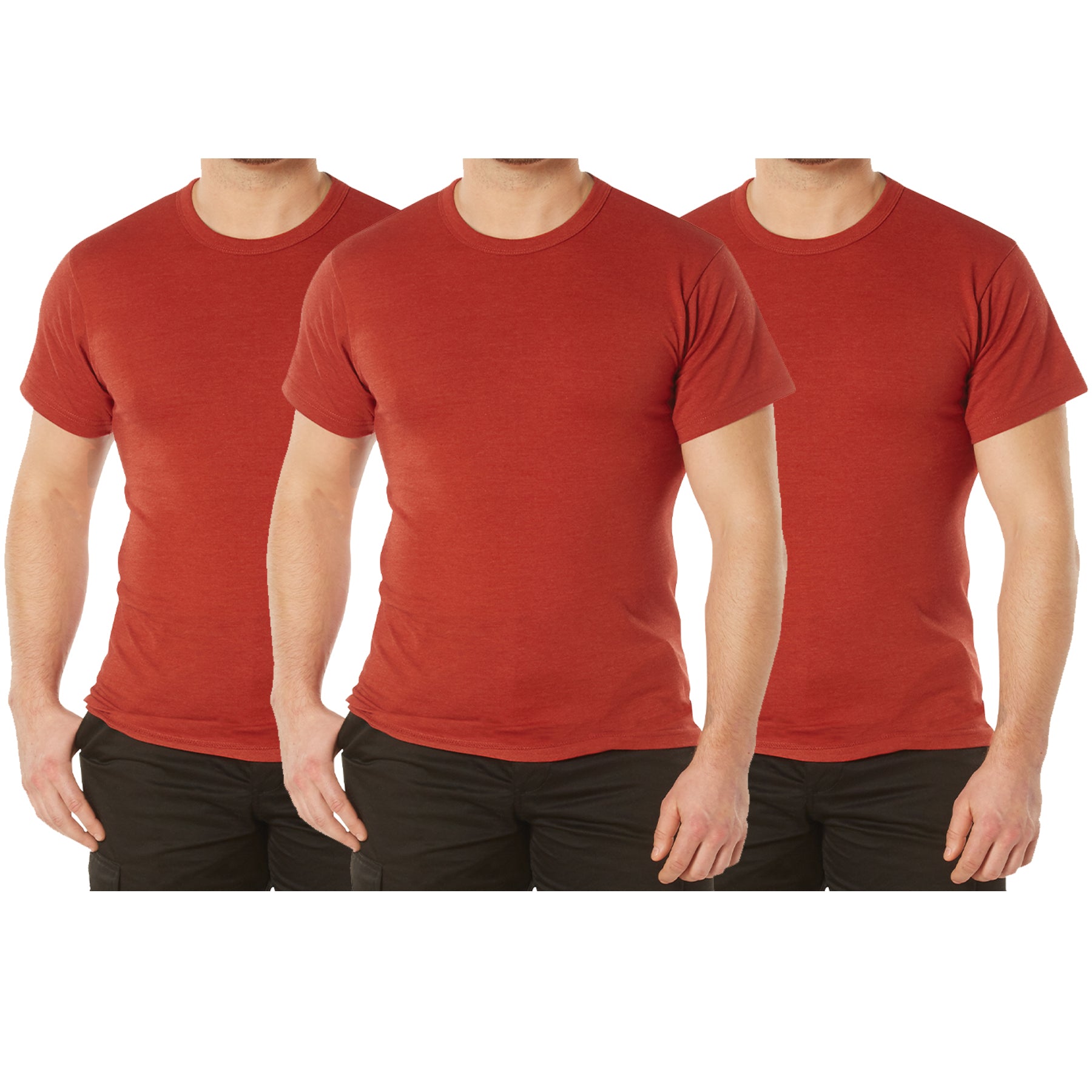 Rothco Solid Color T-Shirt with Cotton / Polyester Blend - Tactical Choice Plus