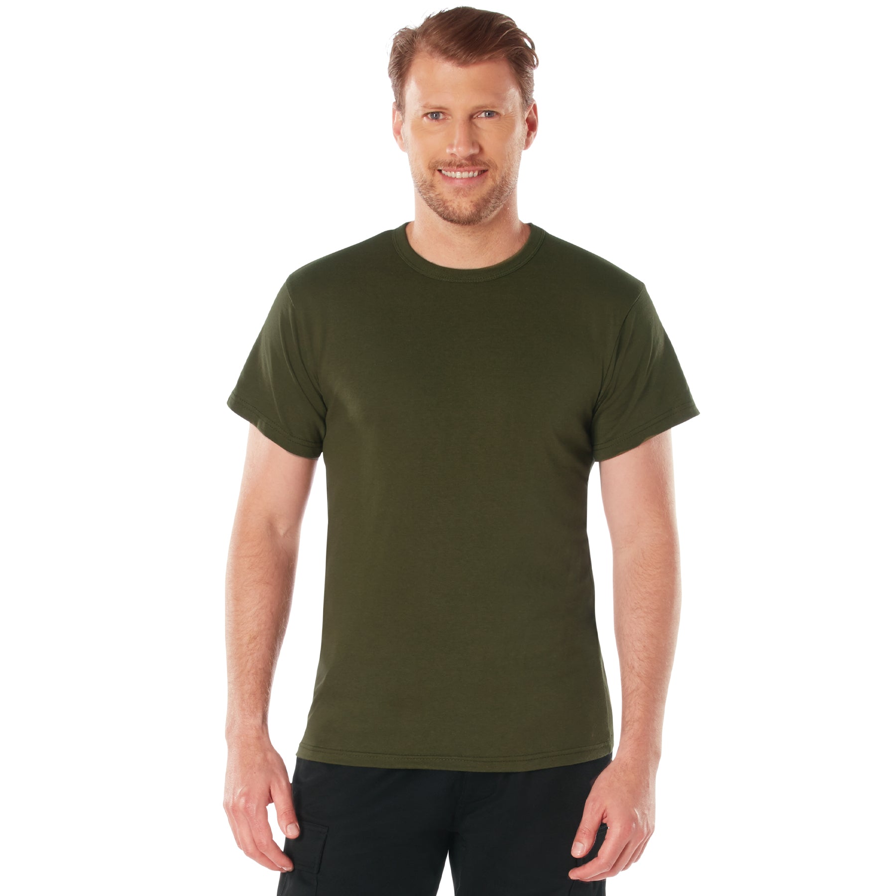 Rothco Solid Color T-Shirt with Cotton / Polyester Blend - Tactical Choice Plus