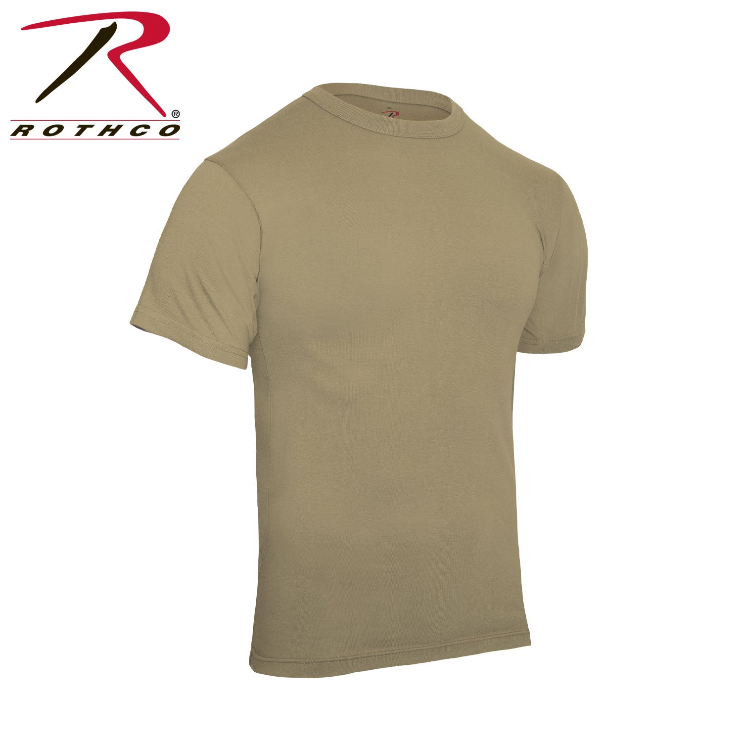 Rothco Solid Color T-Shirt with Cotton / Polyester Blend - Tactical Choice Plus