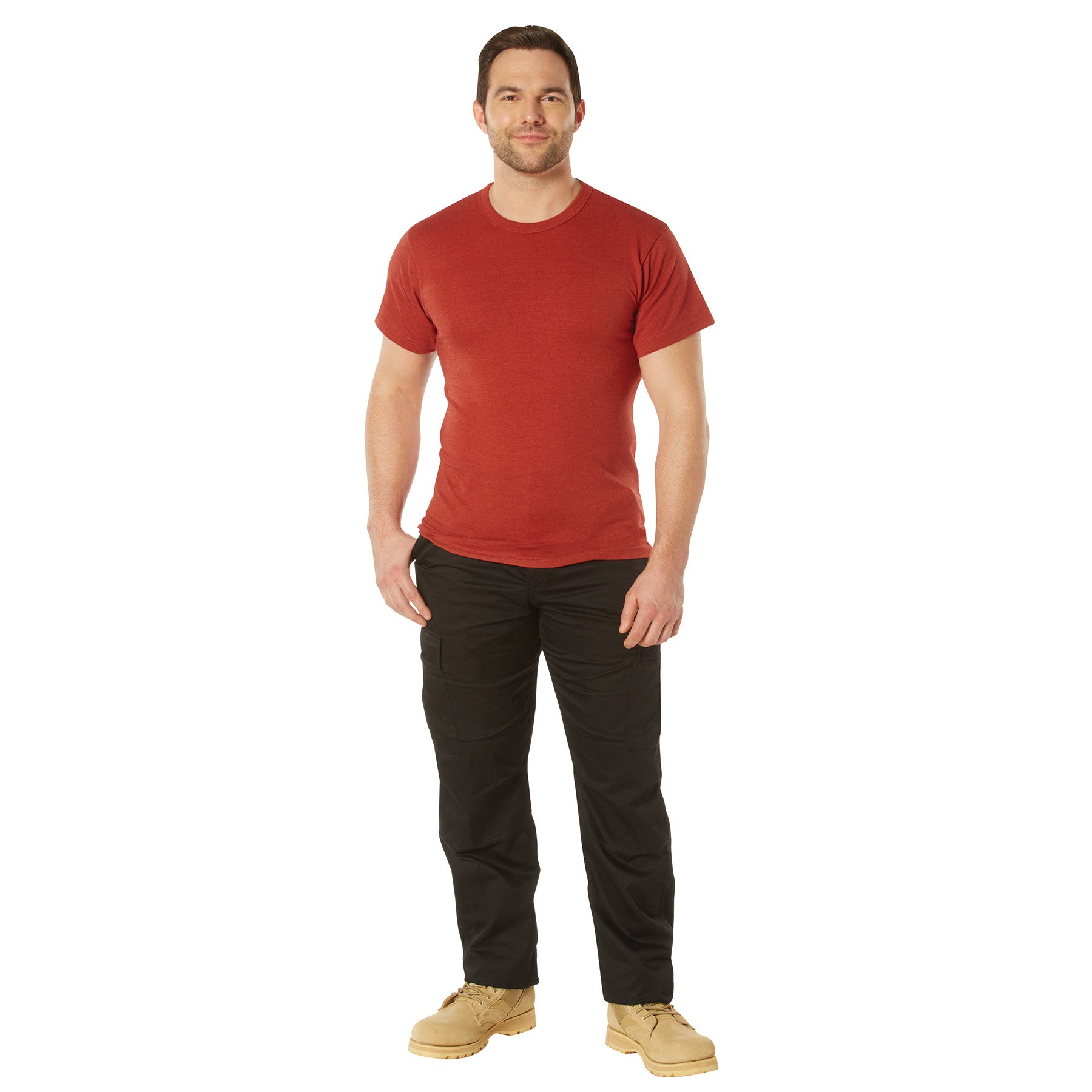 Rothco Solid Color T-Shirt with Cotton / Polyester Blend - Tactical Choice Plus