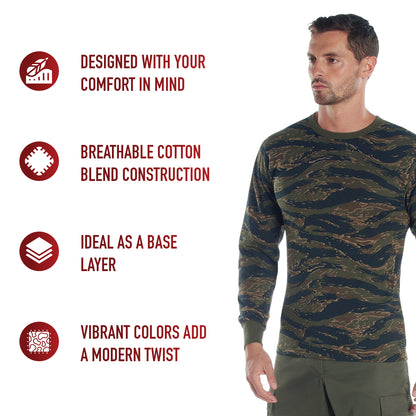 Long Sleeve Color Camo T-Shirt