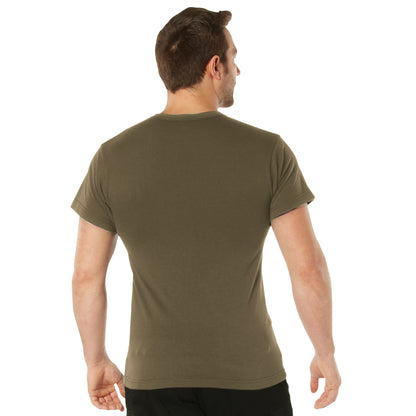 Solid Color T-Shirt with Cotton / Polyester Blend