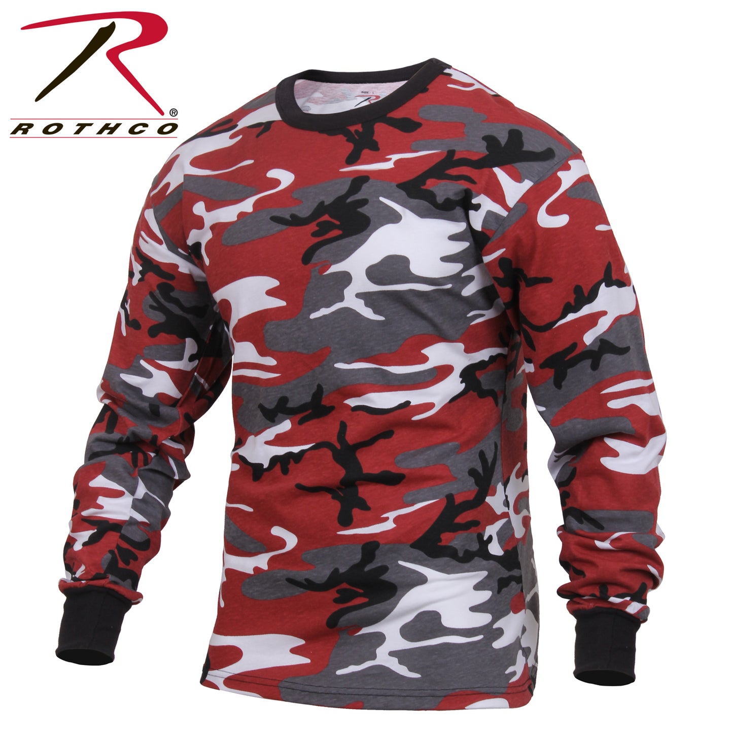 Long Sleeve Color Camo T-Shirt