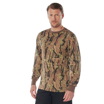 Long Sleeve Color Camo T-Shirt