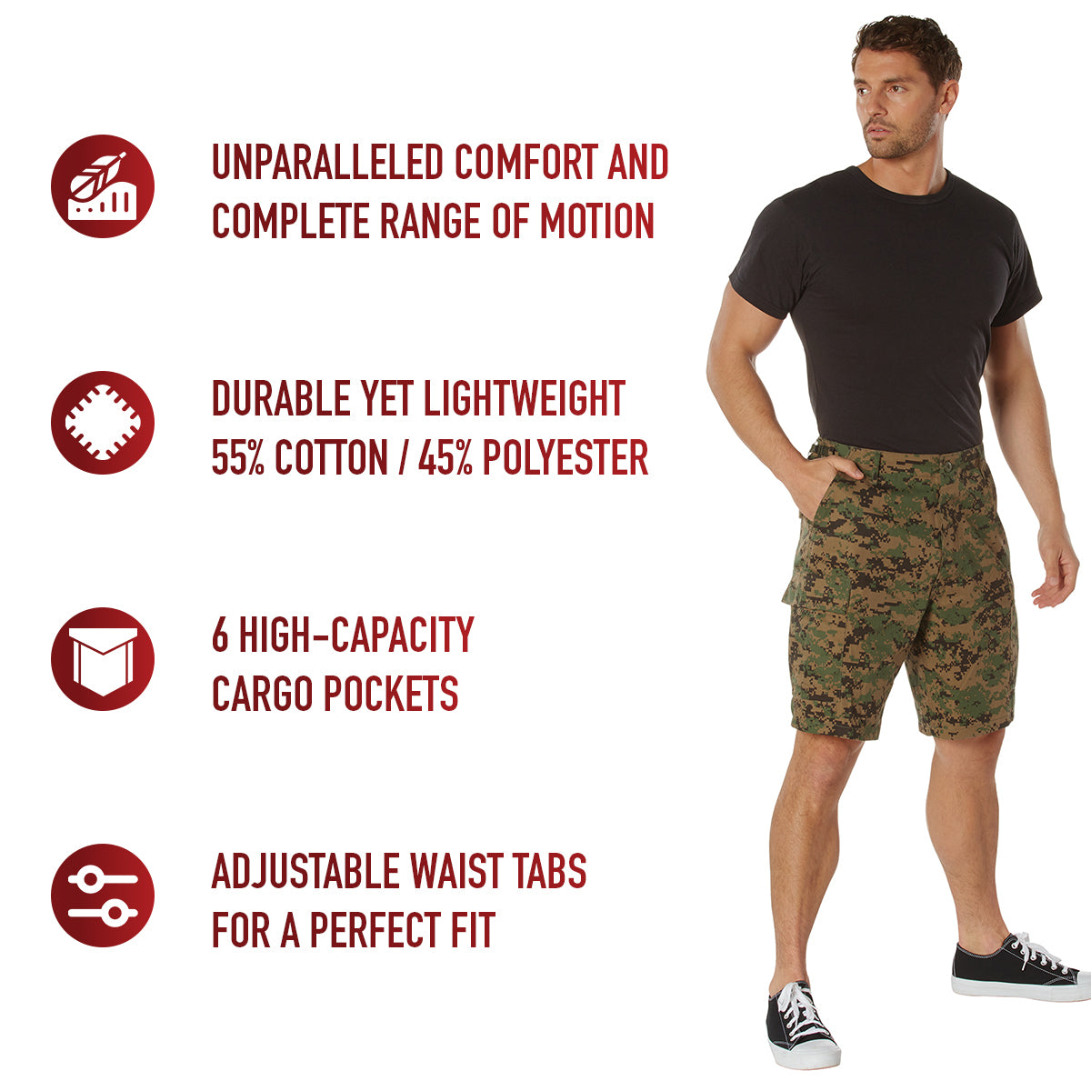 Digital Camo BDU Shorts