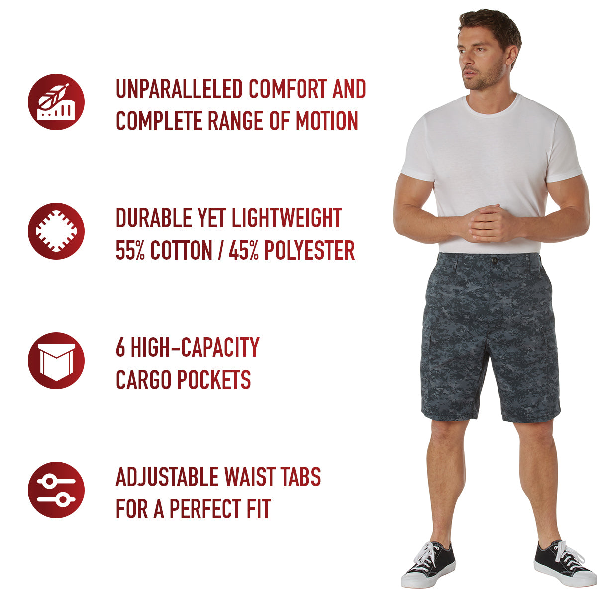 Digital Camo BDU Shorts