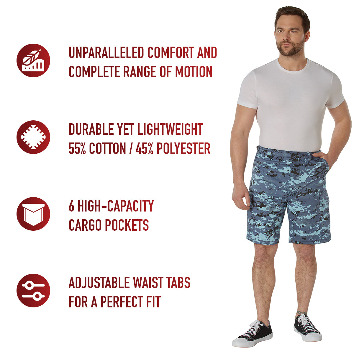 Digital Camo BDU Shorts