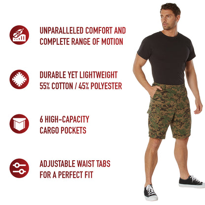 Digital Camo BDU Shorts