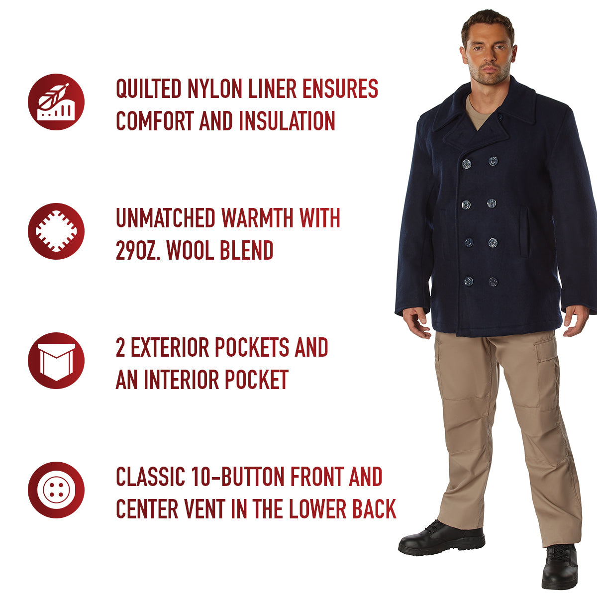 US Navy Type Pea Coat