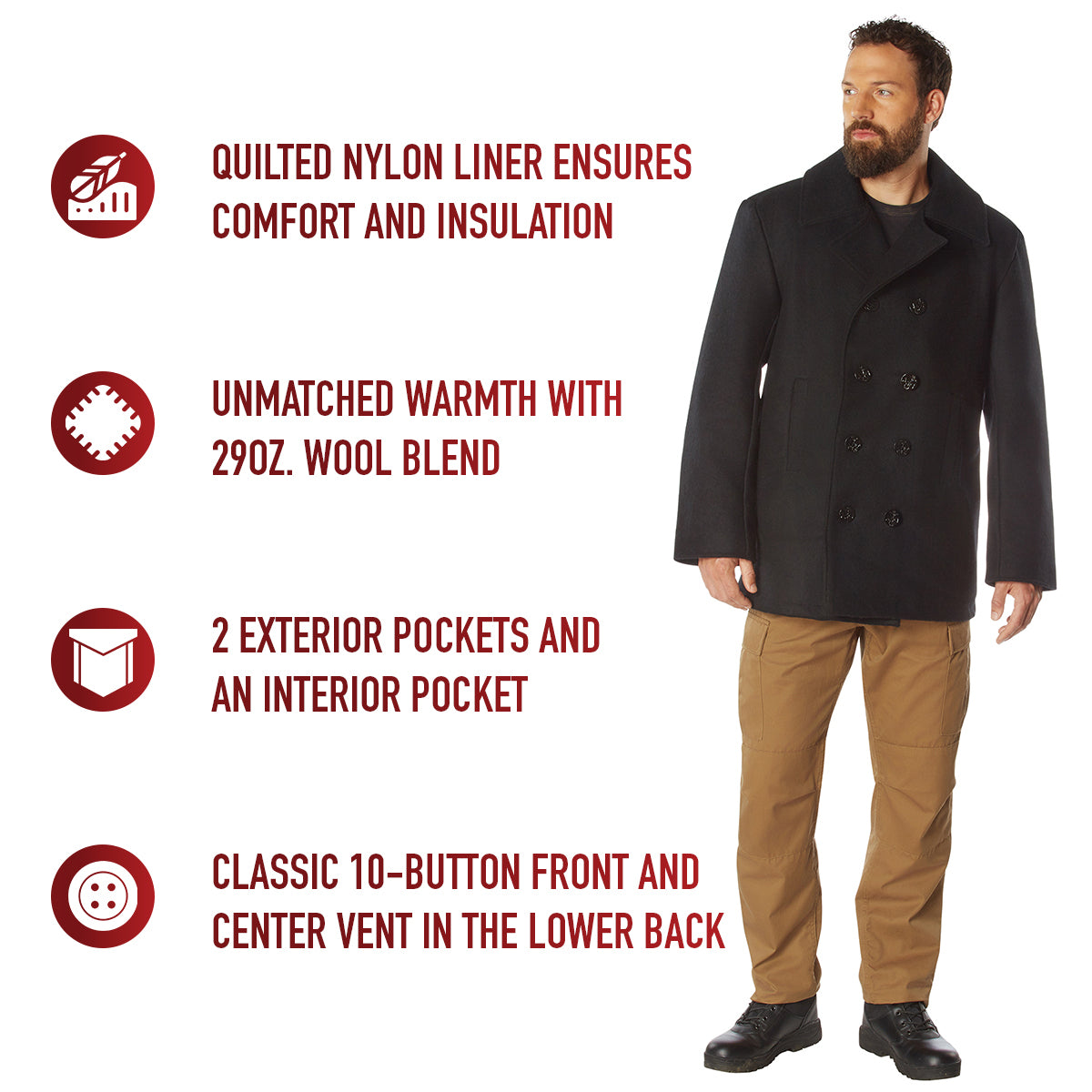 US Navy Type Pea Coat