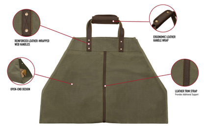 Backwoods Waxed Canvas Log Carrier - Tactical Choice Plus