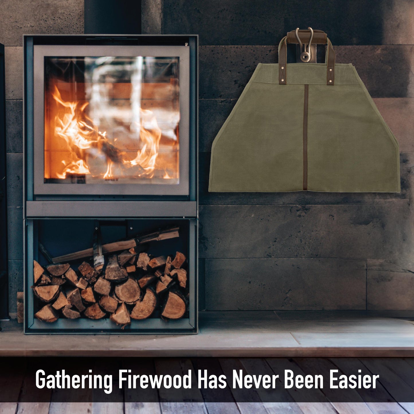 Backwoods Waxed Canvas Log Carrier - Tactical Choice Plus