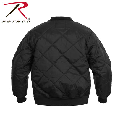 Diamond Nylon Quilted Flight Jacket