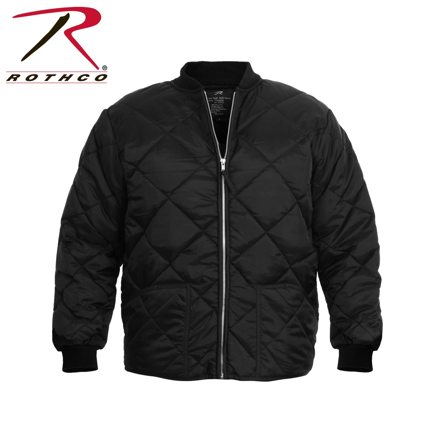 Diamond Nylon Quilted Flight Jacket