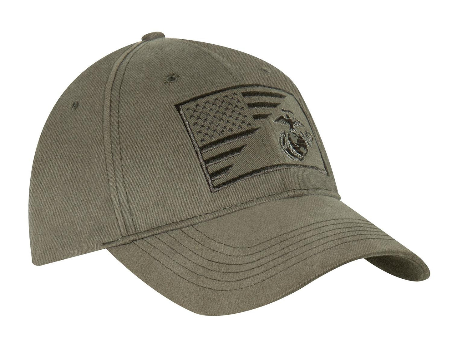 Rothco USMC Eagle, Globe and Anchor / US Flag Low Pro Cap - Tactical Choice Plus