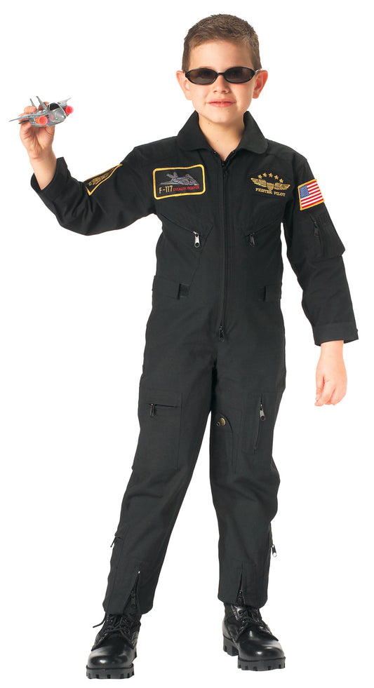 Kid's Flight Coverall With Patches - Olive Drab - Tactical Choice Plus