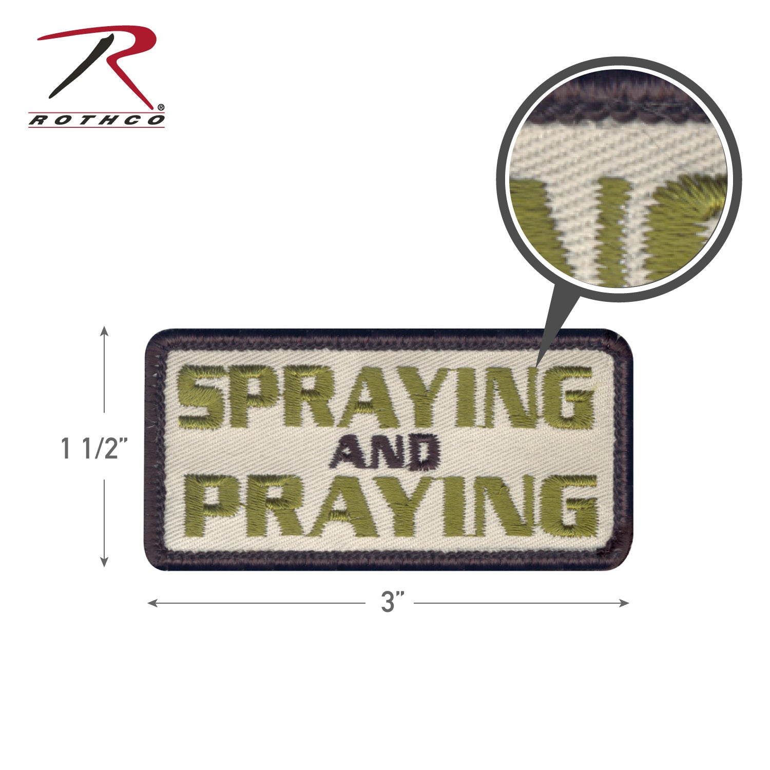 Rothco Spraying and Praying Morale Patch - Tactical Choice Plus