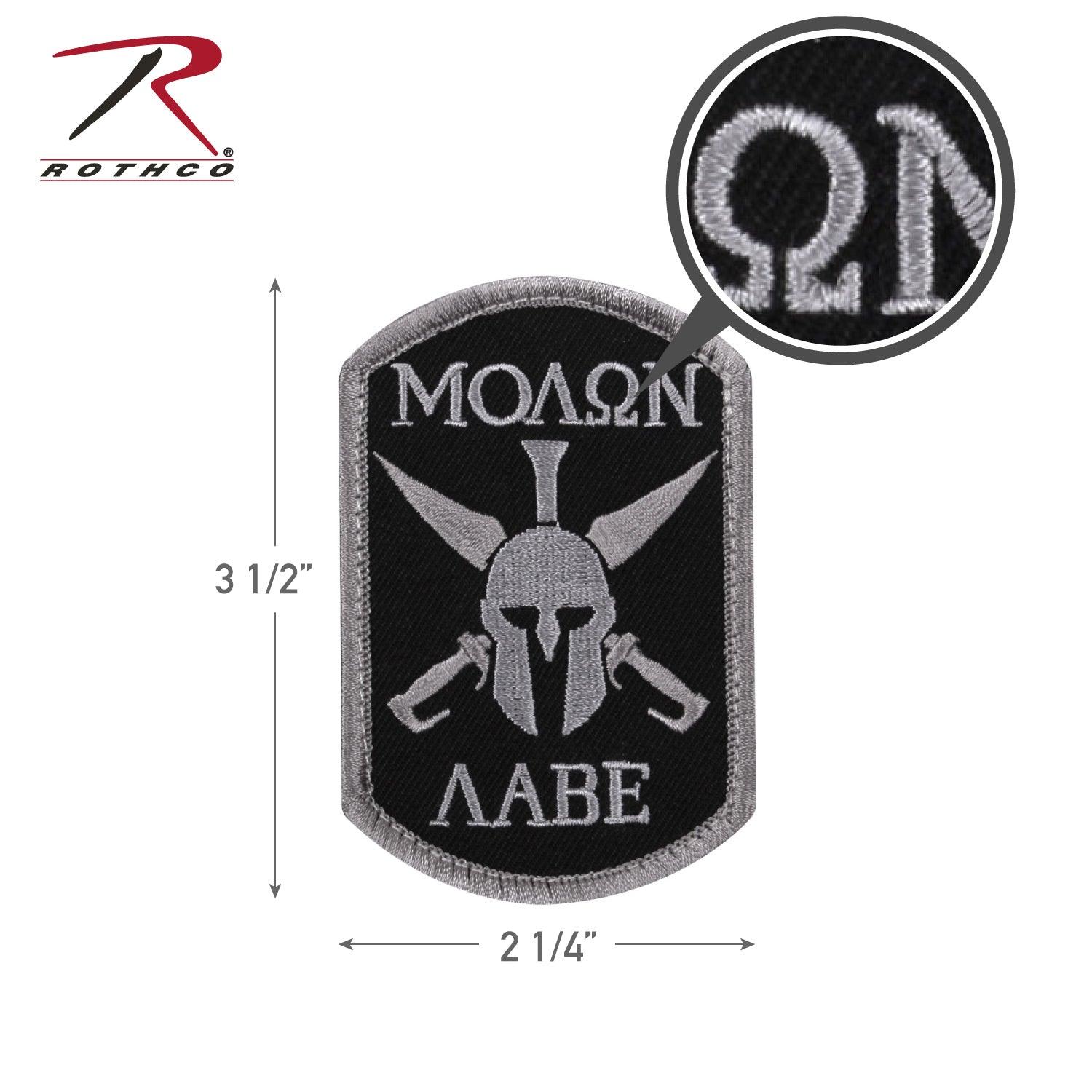 Rothco Molon Labe Spartan Morale Patch - Tactical Choice Plus