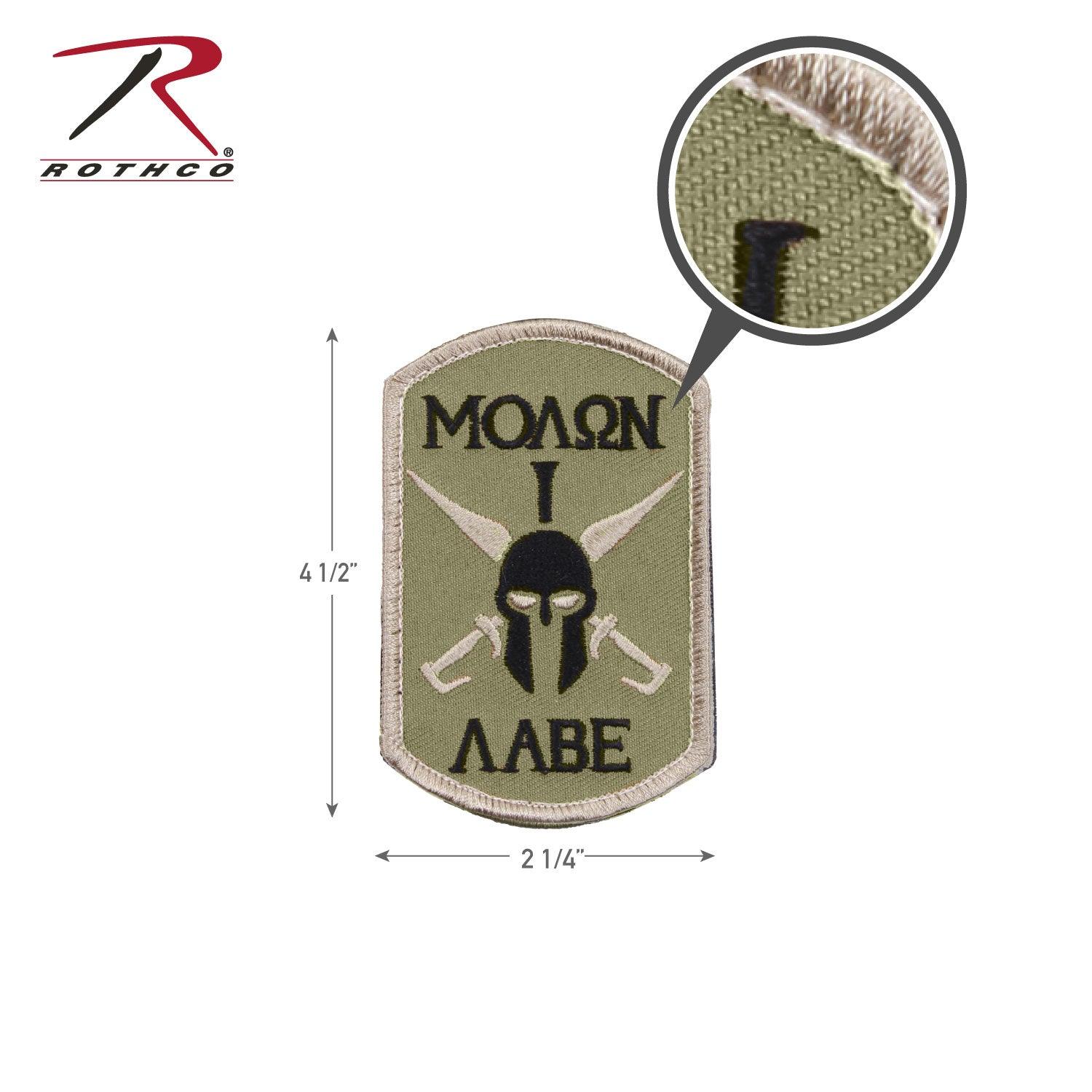 Rothco Molon Labe Spartan Morale Patch - Tactical Choice Plus