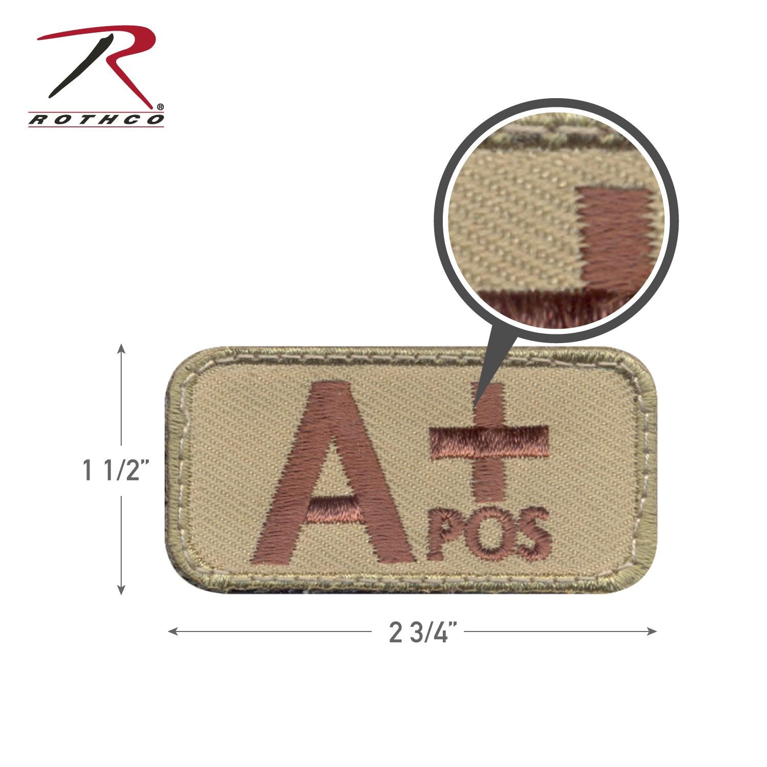 Rothco A Positive Blood Type Morale Patch - Tactical Choice Plus