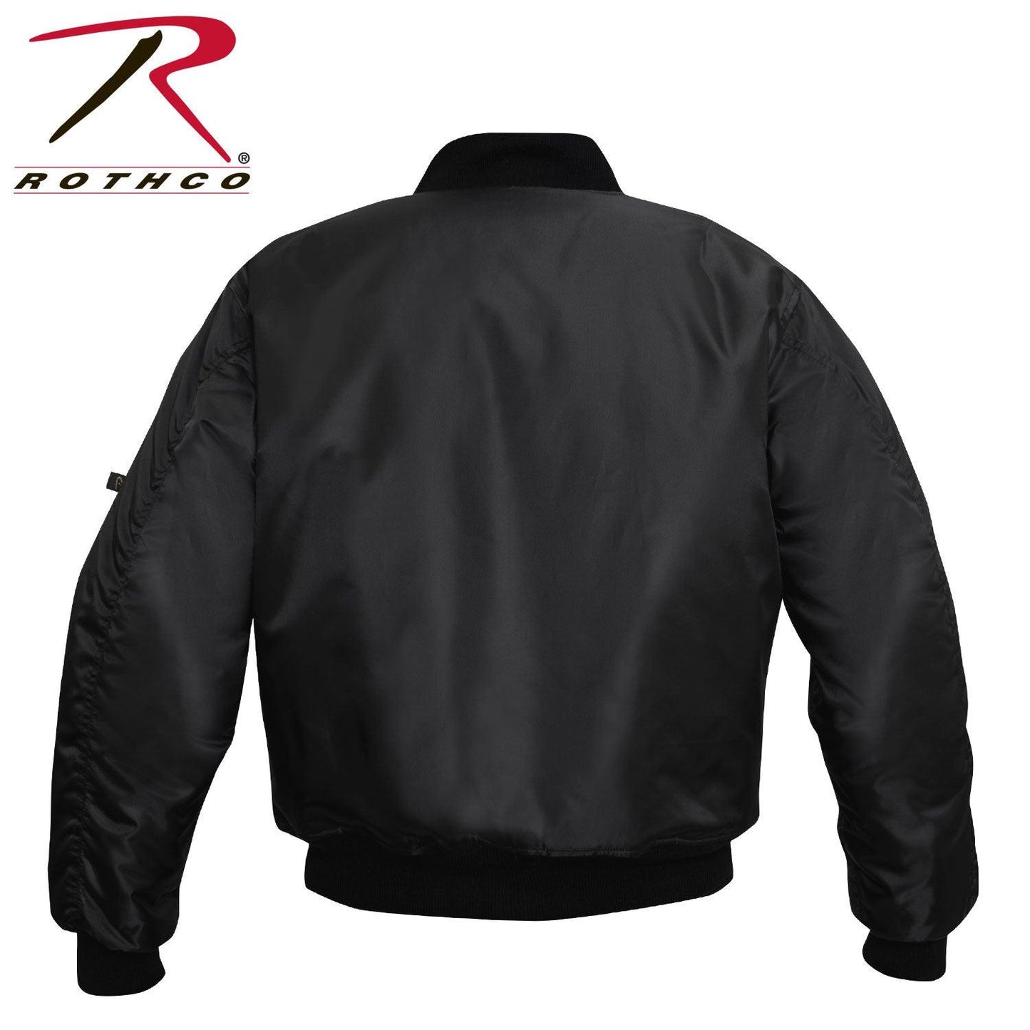 Rothco NASA MA-1 Flight Jacket - Black - Tactical Choice Plus