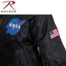Rothco NASA MA-1 Flight Jacket - Black - Tactical Choice Plus