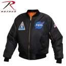 Rothco NASA MA-1 Flight Jacket - Black - Tactical Choice Plus