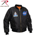 Rothco NASA MA-1 Flight Jacket - Black - Tactical Choice Plus
