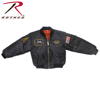Kids Flight Jacket With Patches