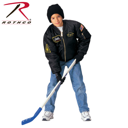 Kids Flight Jacket With Patches