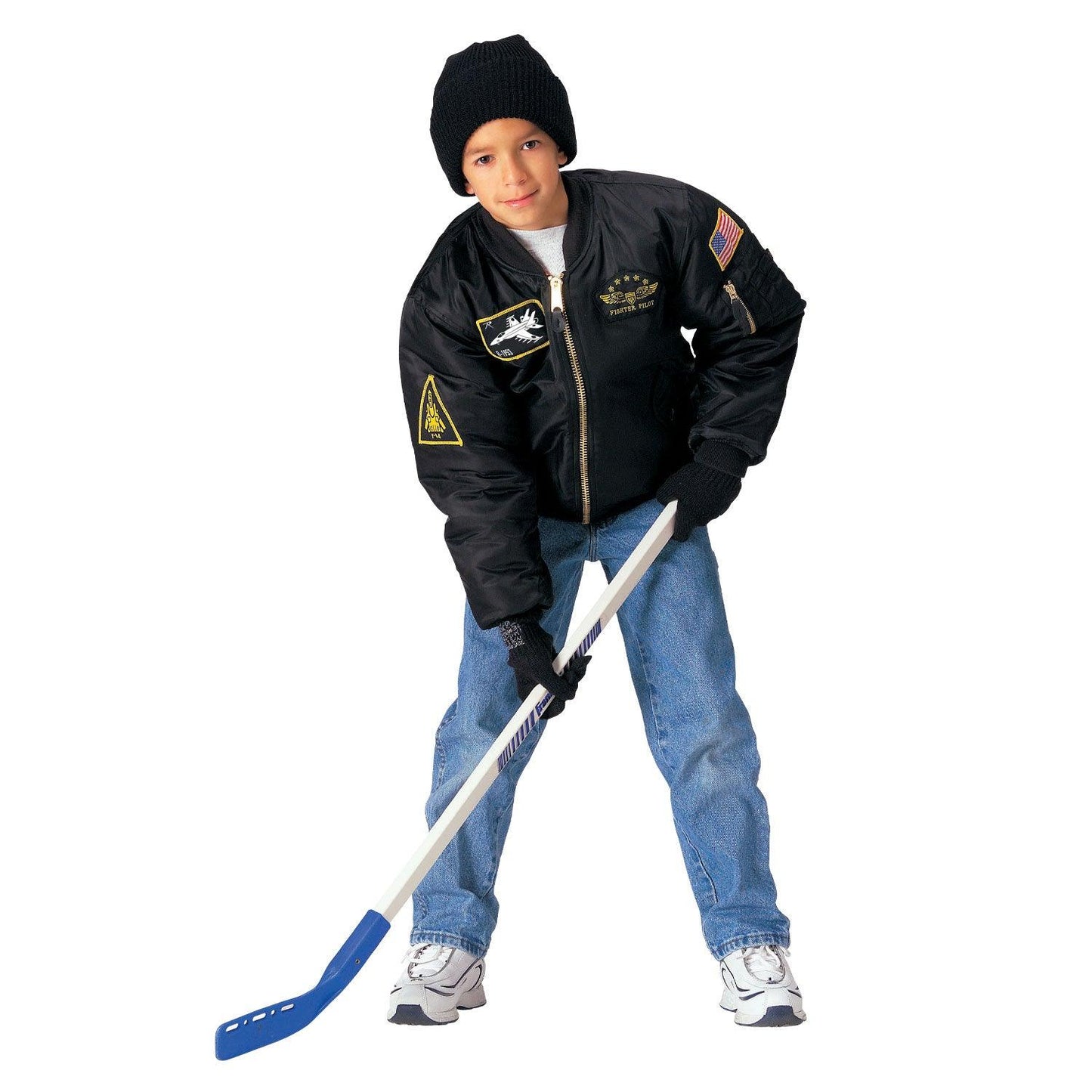 Kids Flight Jacket With Patches - Tactical Choice Plus