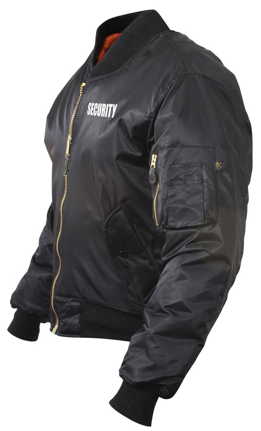 MA-1 Flight Jacket With Security Print - Tactical Choice Plus