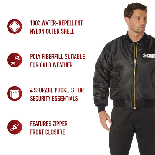 MA-1 Flight Jacket With Security Print