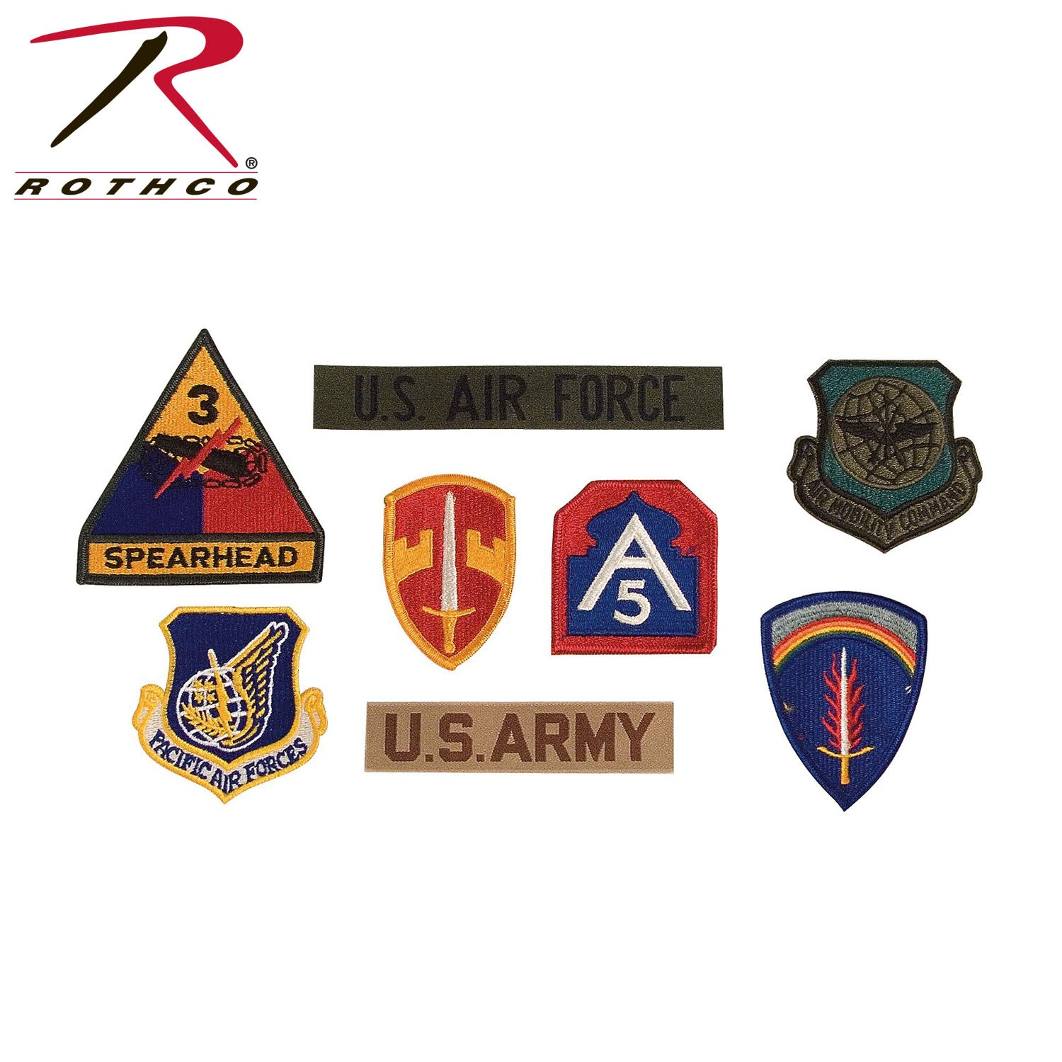 Rothco G.I. Military Assorted Military Patches - Tactical Choice Plus