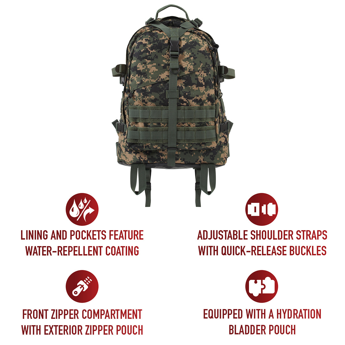 Large Camo Transport Pack