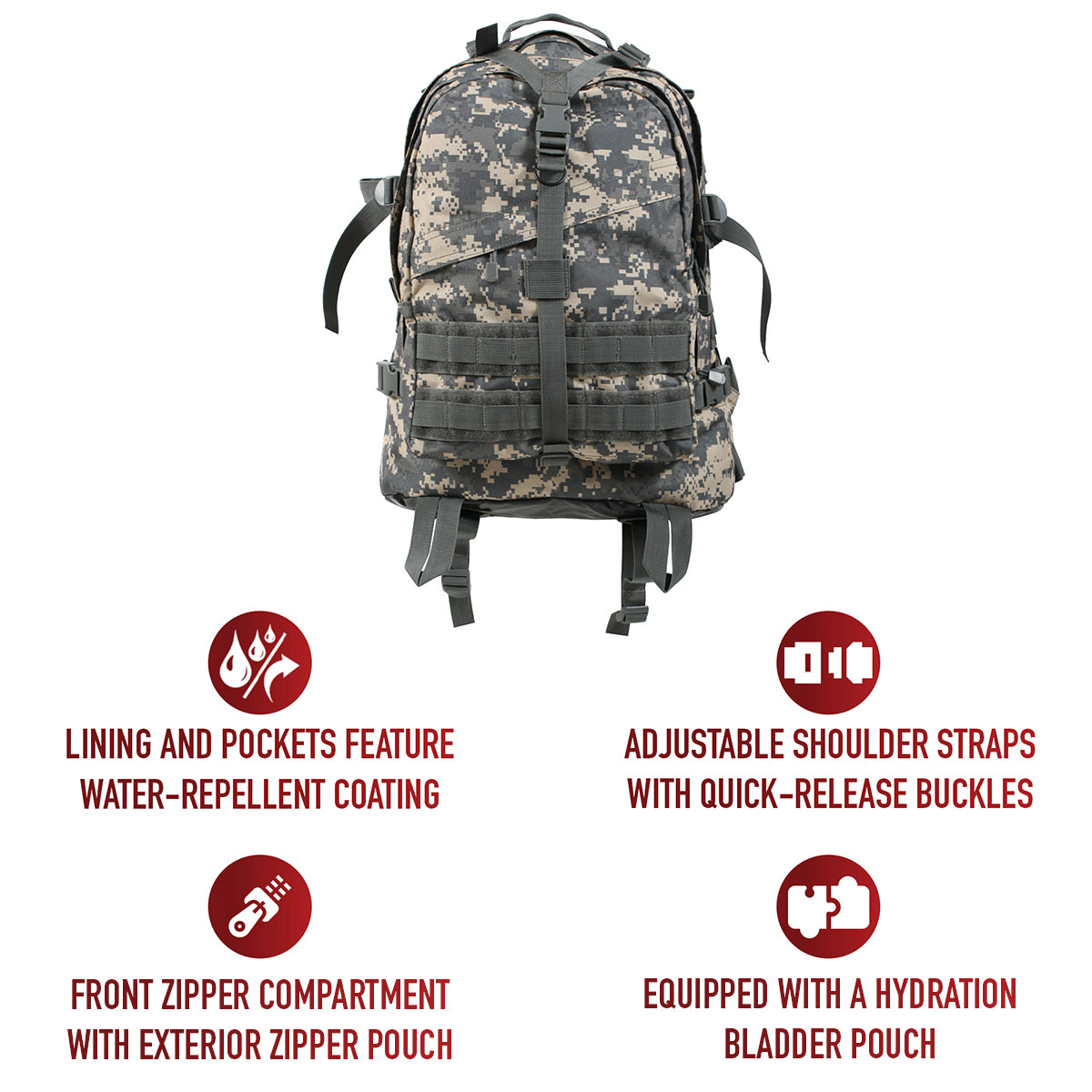 Large Camo Transport Pack