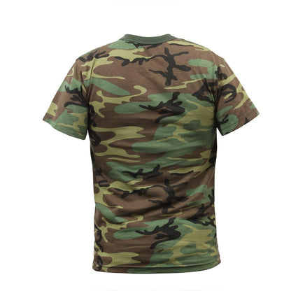 Kids Woodland Camo Heavyweight T-Shirt - Tactical Choice Plus